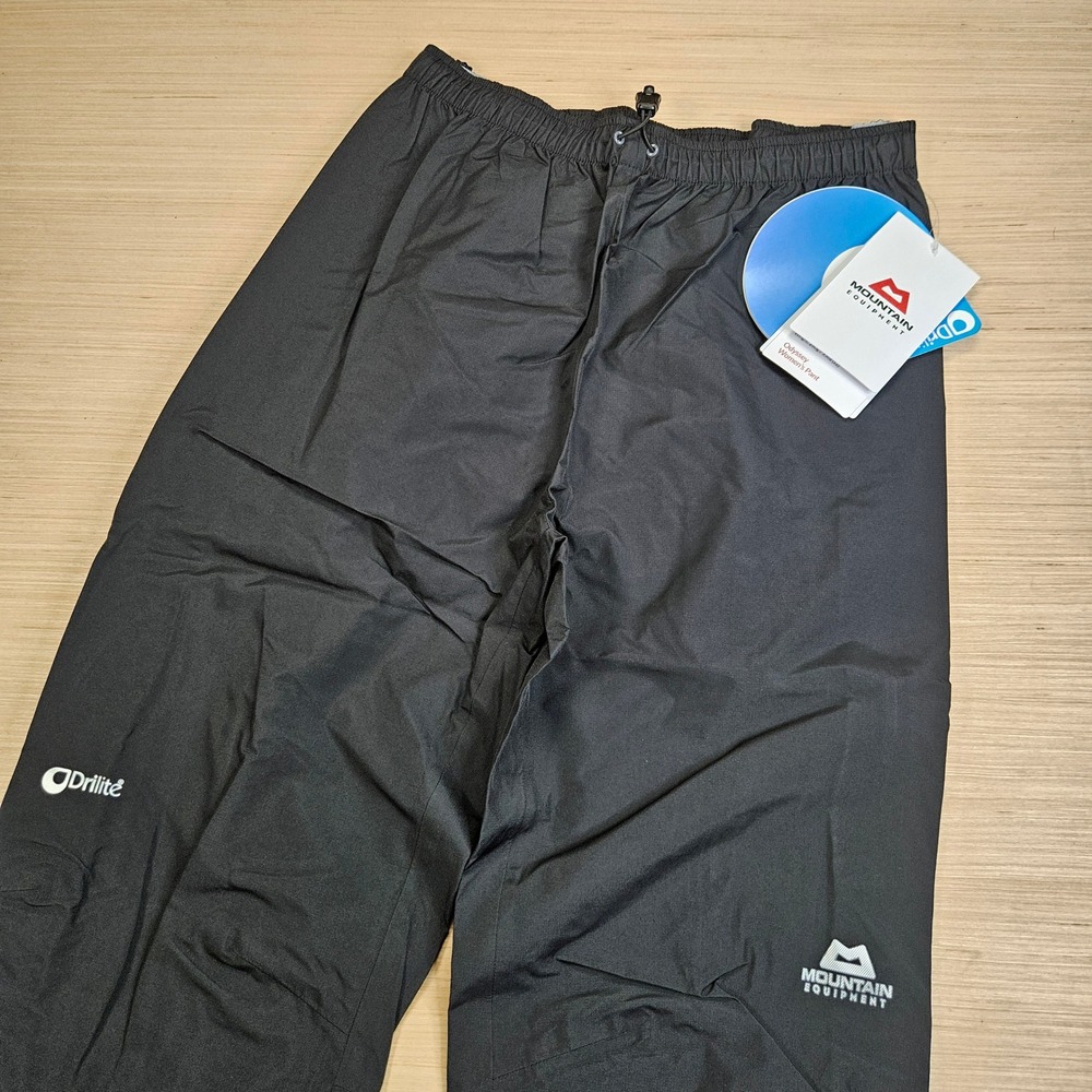 Mountain Equipment Odyssey Pant Women L Black Drilite Waterproof Hiking NEW